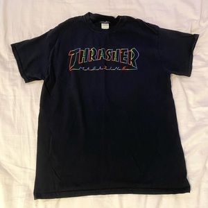 black thrasher tshirt size medium